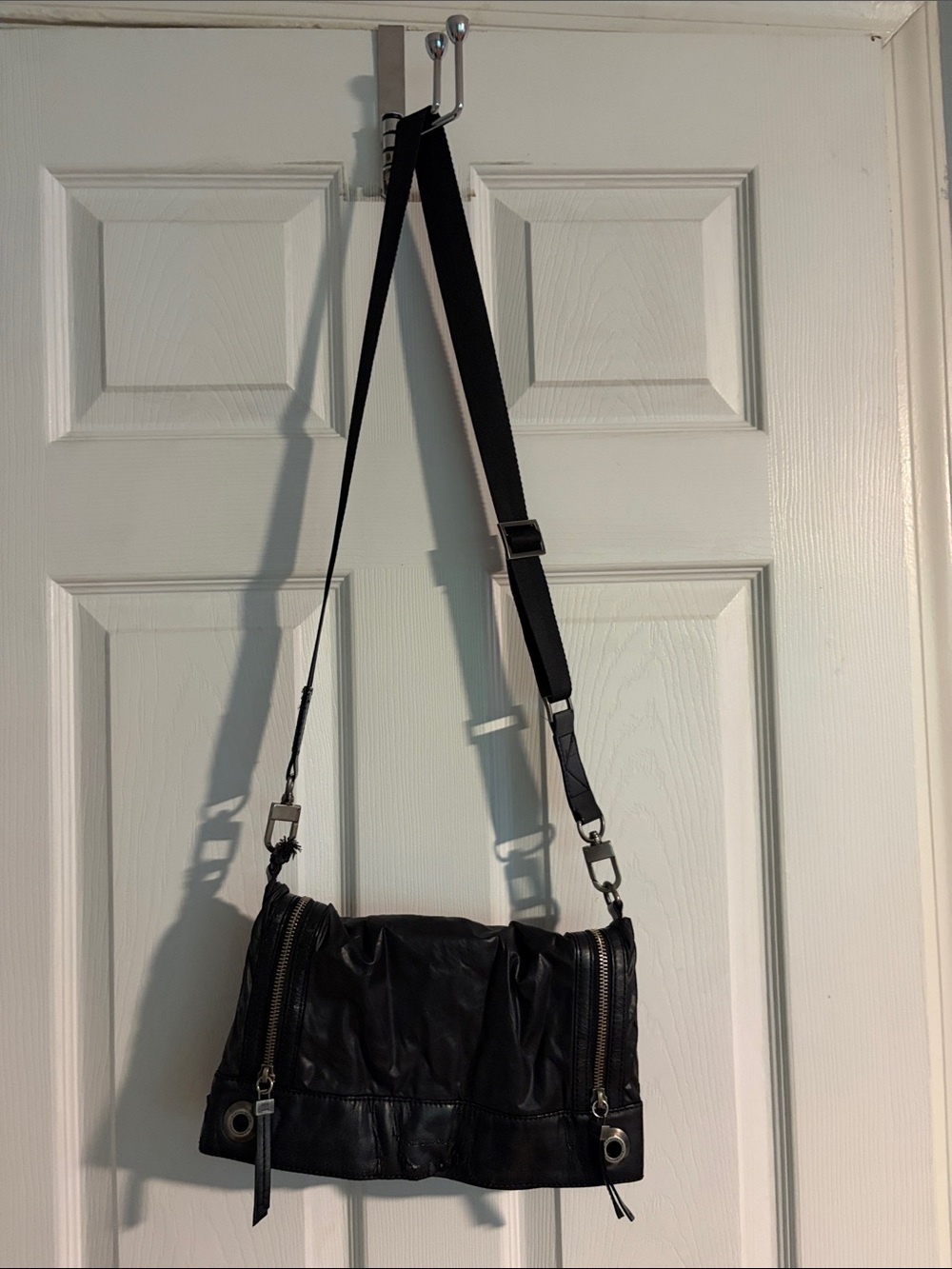 BCBGMAXAZRIA Women's Foldover Crossbody Shoulder Bag